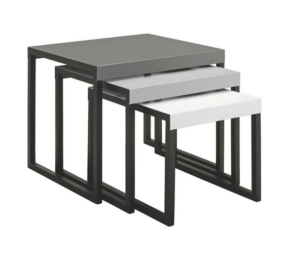 Buy Habitat Kilo Metal Nest of Tables Grey at Argos.co.uk Your