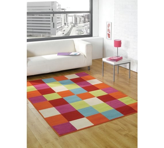 Buy Puzzle Multi Rug 120 x 160cm at Argos.co.uk Your Online Shop