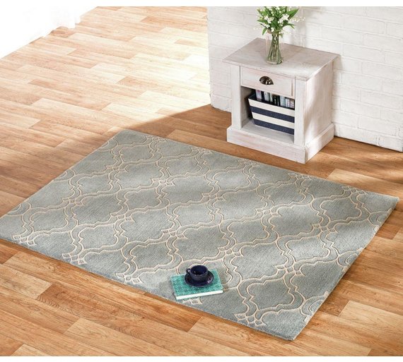 Buy Medina Duckegg Blue Rug 80 x 150cm at Argos.co.uk Your Online