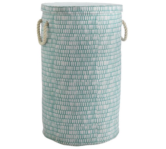 Buy Habitat Firth Printed Canvas Laundry Bag Blue at Argos.co.uk
