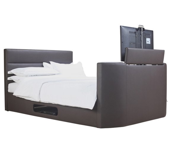 Buy Hygena Gemini Double TV Bed Frame Chocolate at Argos.co.uk Your