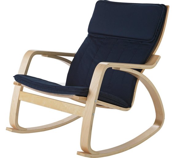 Buy HOME Fabric Rocking Chair - Blue at Argos.co.uk - Your Online Shop
