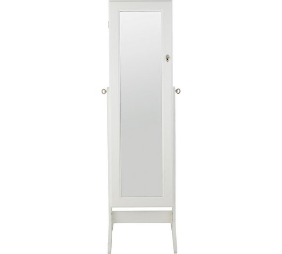 Buy Collection Jodie Jewellery Storage and Cheval Mirror White at