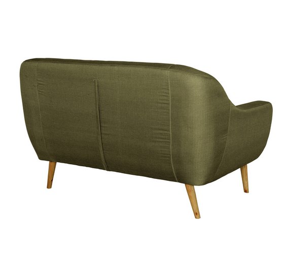 Buy Hygena Lexie Retro 2 Seater Fabric Sofa Olive Green at Argos.co