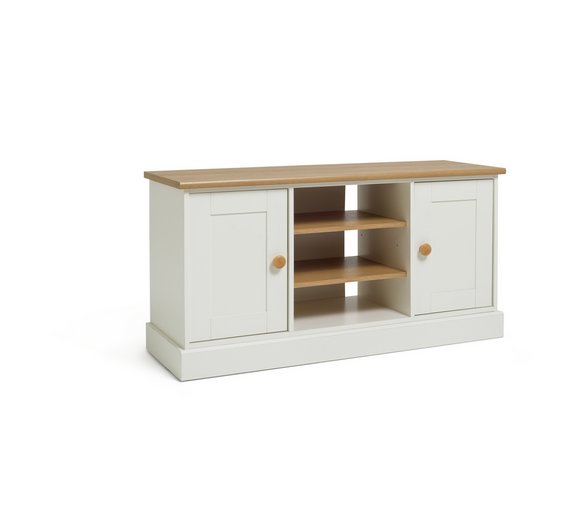 Buy Collection Winchester Tall Sideboard/TV UnitSoft White/Oak at