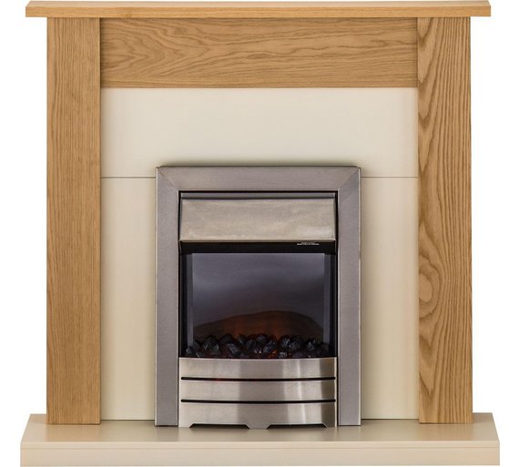 Buy Adam Southwold 2kW Electric Fireplace Suite Oak & Ivory at Argos