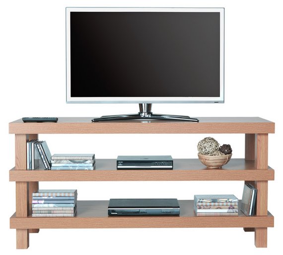 Buy HOME Chunky TV Unit Oak Effect at Argos.co.uk Your Online Shop