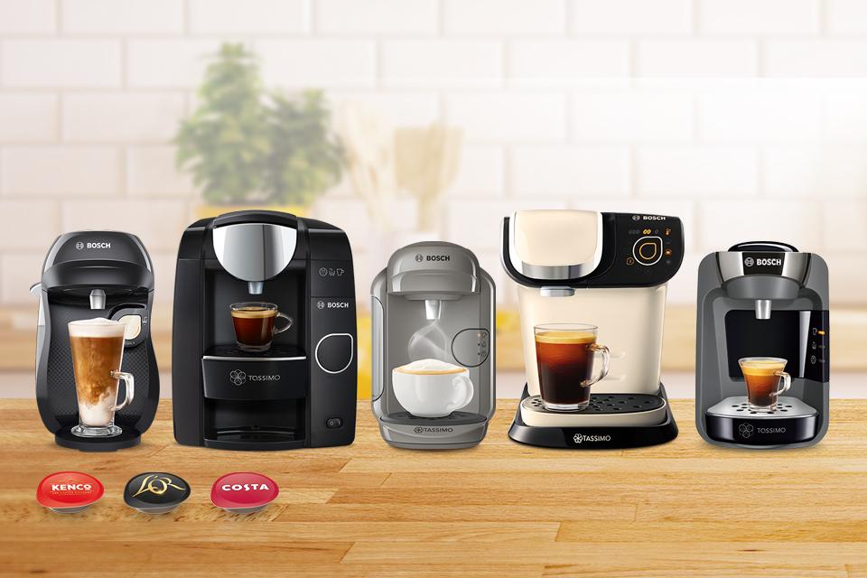Tassimo coffee machines and pods.