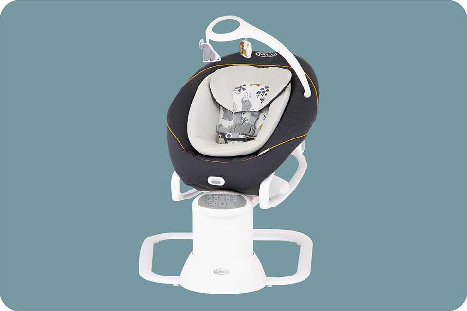 A Graco All Ways soother with a removable rocker.