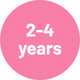 2 - 4 years.