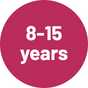 8-15 years.