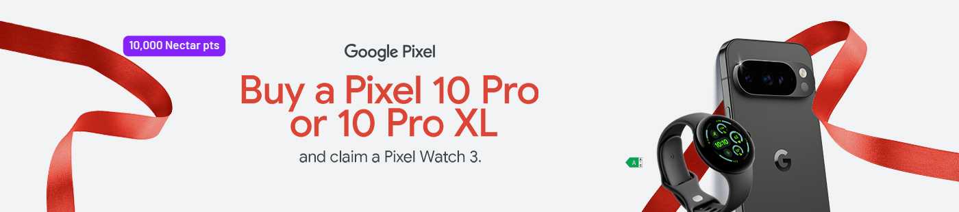 Google Pixel. Buy a pixel 10 pro or 10 pro xl and claim a pixel watch 3.