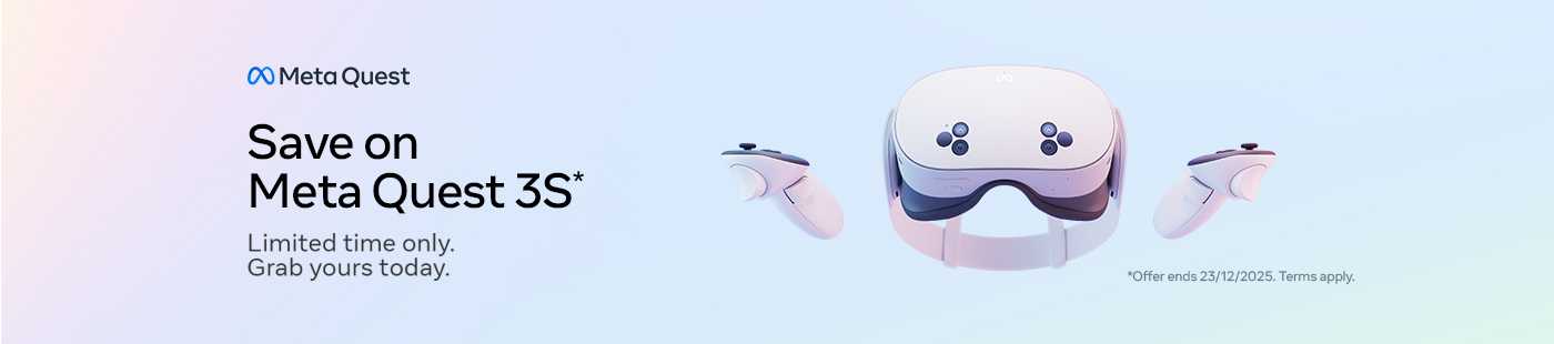 Meta Quest. Save on Meta Quest 3S*. Limited time only. Grab yours today.