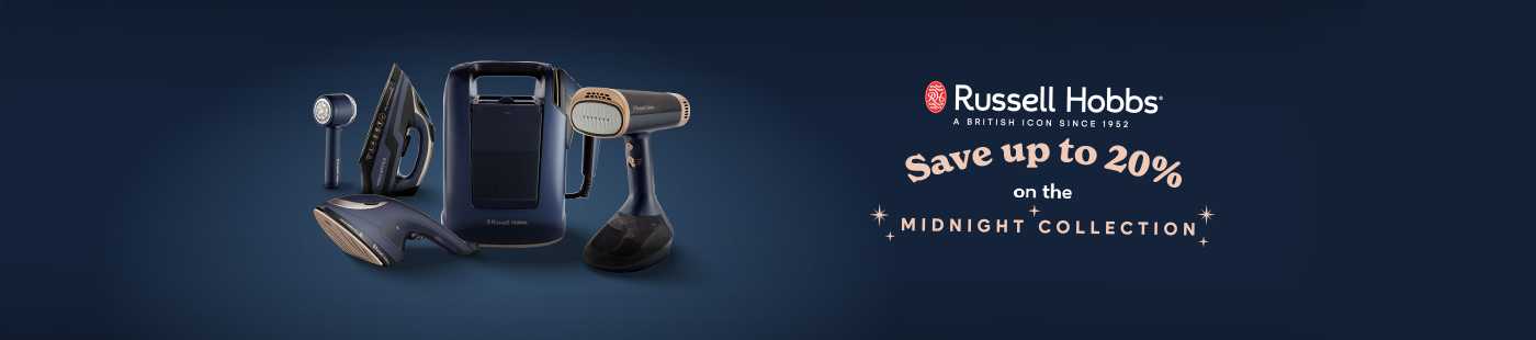 Russell Hobbs. Save up to 20% on the midnight collection.