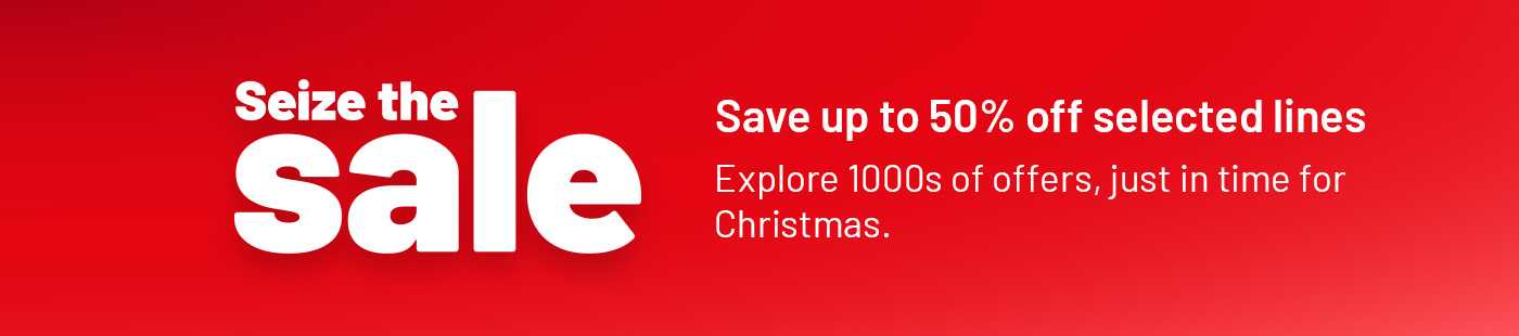 Save up to 50% off selected lines. Explore 1000s of offers, just in time for Christmas.