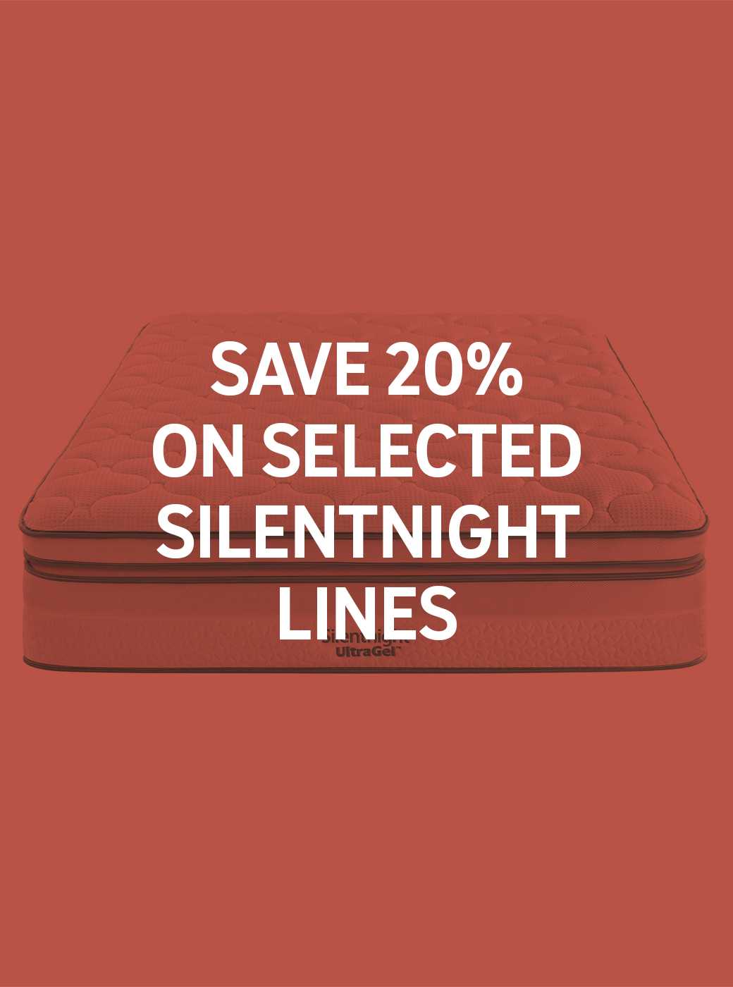 Save on selected Silentnight lines use code SILENT20 plus free delivery. Shop now.