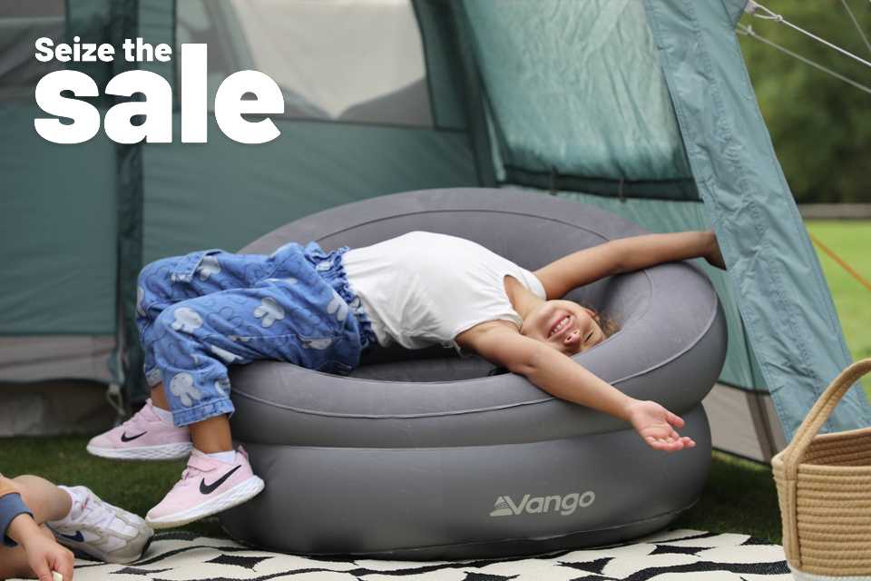 Seize the sale. Save up to 50% on selected camping. Your outdoor escape starts here.