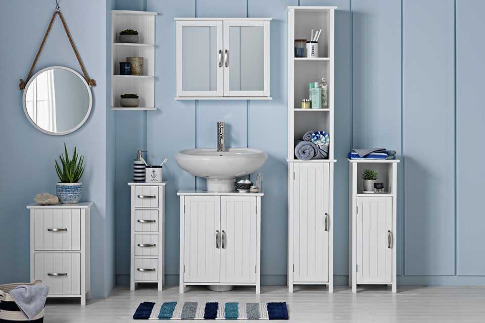 Argos Home Tongue & Groove Corner Shelves - White.