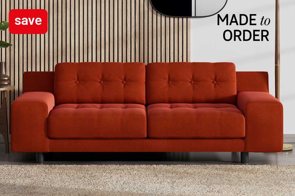 Save 30% on made to order sofas using code SOFA30. Includes sofas, armchairs and footstools.
