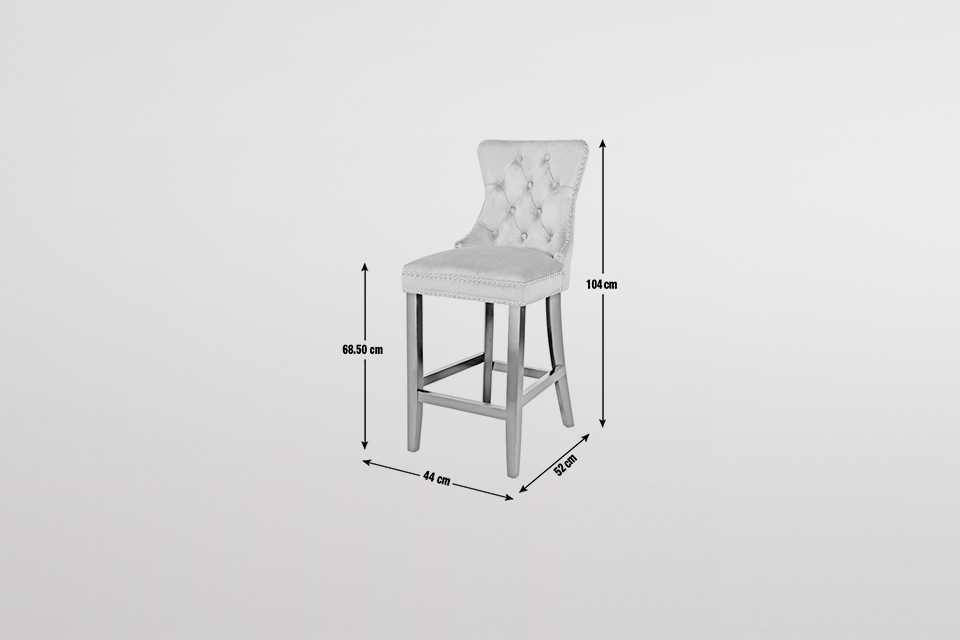 Argos Home Princess Stud Bar Stool - Charcoal.