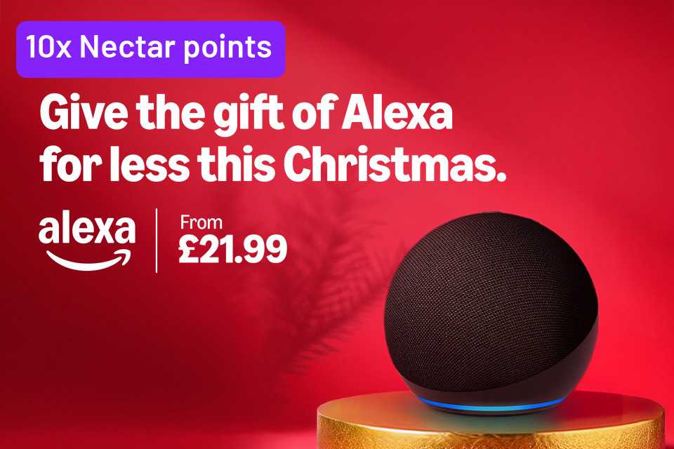 Give the gift of Alexa this Christmas. From £21.99.