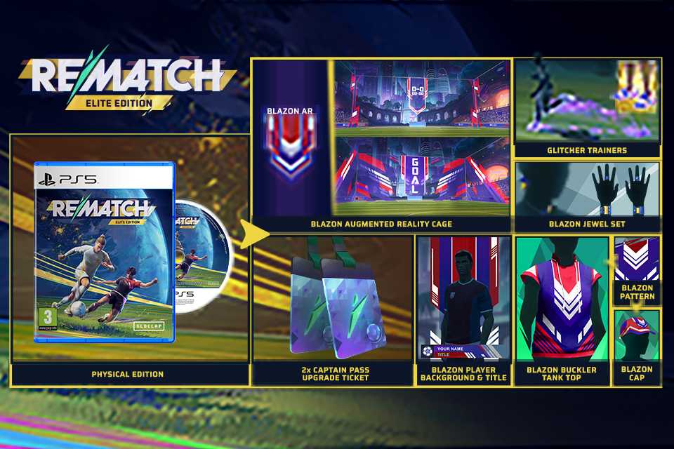 Rematch Elite edition. A new perspective on football.