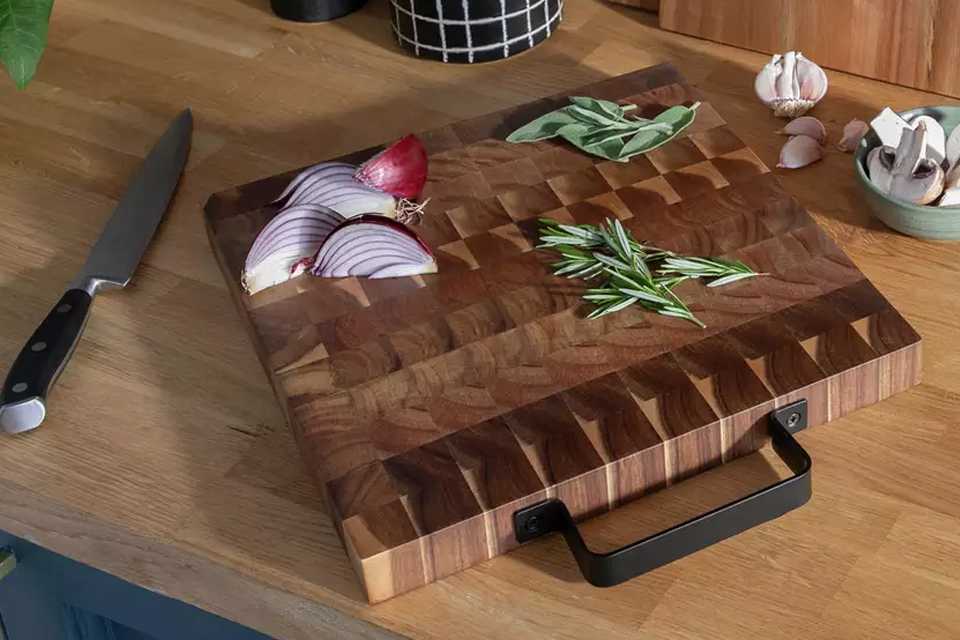 Habitat Industrial Acacia Wood Butchers Block.