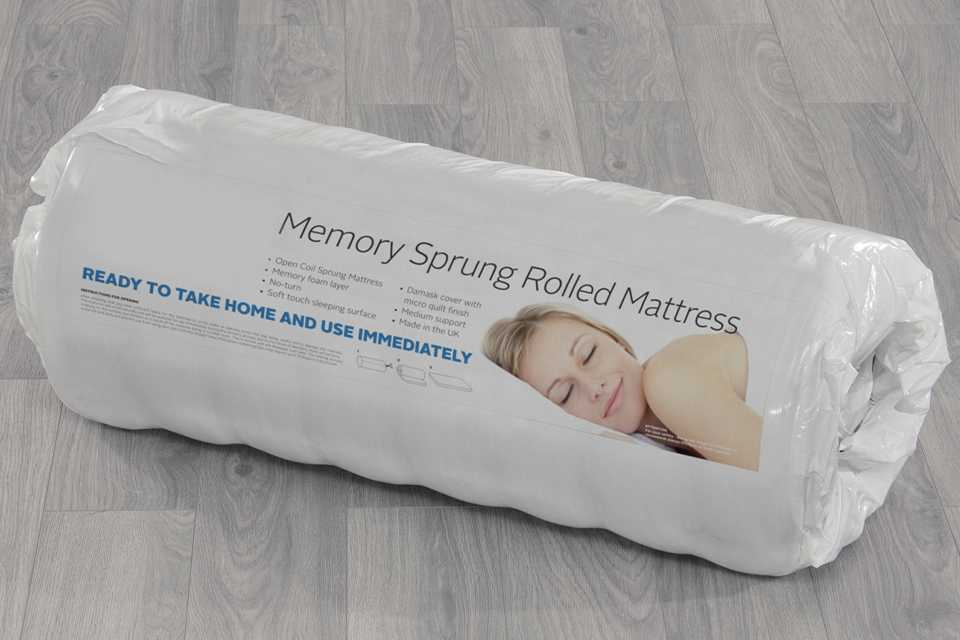 Argos Home Elmdon Sprung Memory Foam Rolled Single Mattress.