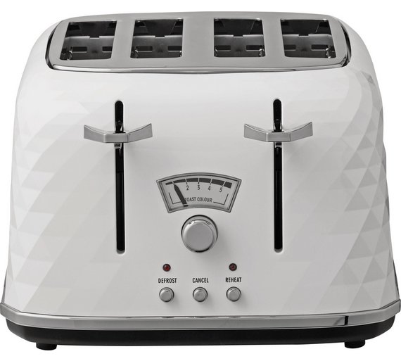 Buy De'Longhi Brillante 4 Slice Toaster White at Argos.co.uk Your
