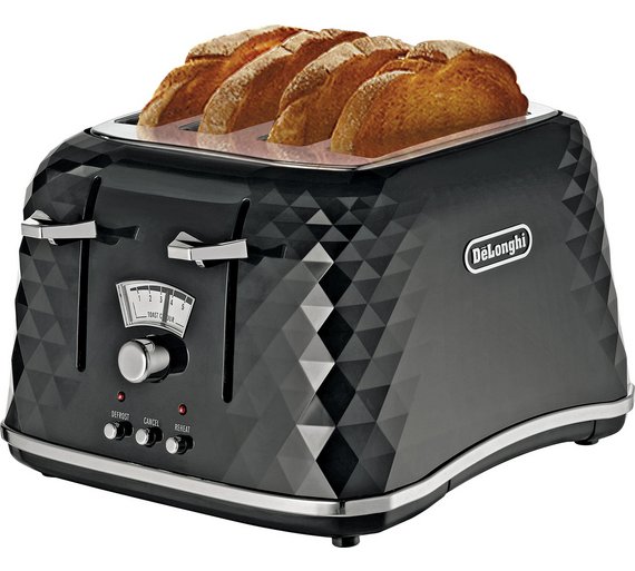 Buy De'Longhi Brillante 4 Slice Toaster Black at Argos.co.uk Your