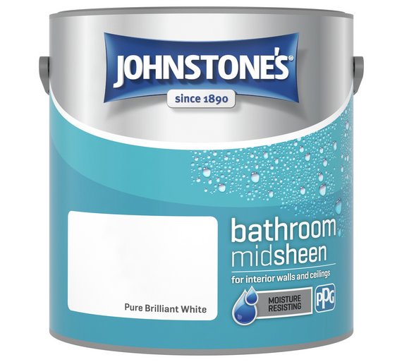 Buy Johnstone's Brilliant White Kitchen & Bathroom Emulsion 2.5L at Argos.co.uk Your Online