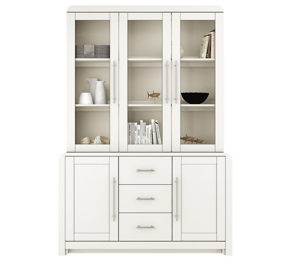 Buy Heart of House Elford 5 Door 3 Drawer Display Unit White at Argos
