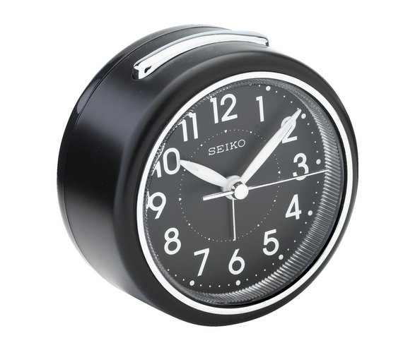 Buy Seiko Black Round Alarm Clock at Argos.co.uk Your Online Shop for