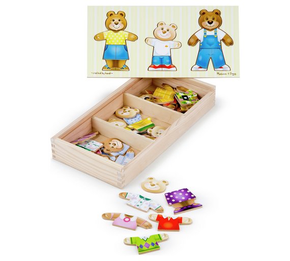 Buy Melissa and Doug Wooden Bear Family Dressup Puzzle at Argos.co.uk