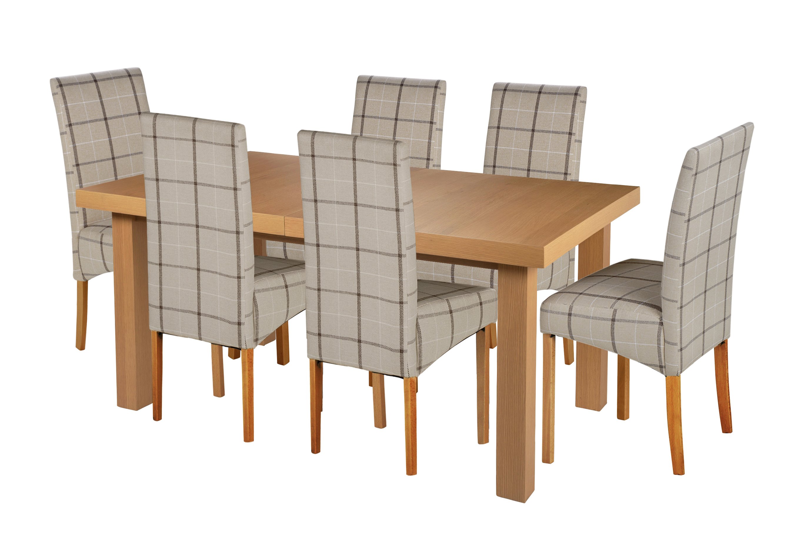 Collection Cosgrove Ext Oak Veneer Table & 6 Chairs - Check Review