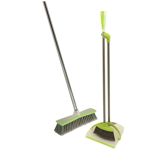 Buy Bentley Hour Glass Indoor Broom and Long Handle Dustpan Set at