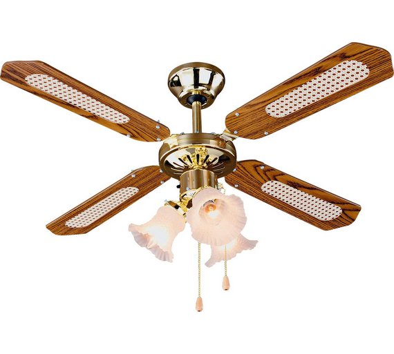 Ceiling Fan - Brass at Argos.co.uk - Your Online Shop for Ceiling ...