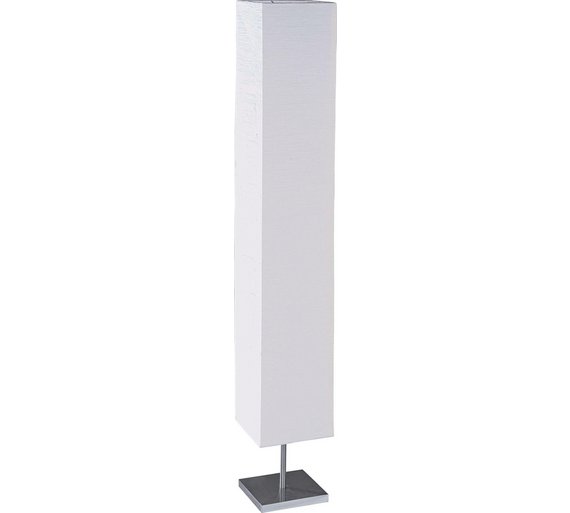 Buy HOME Square Paper Shade Floor Lamp Silver at Argos.co.uk Your