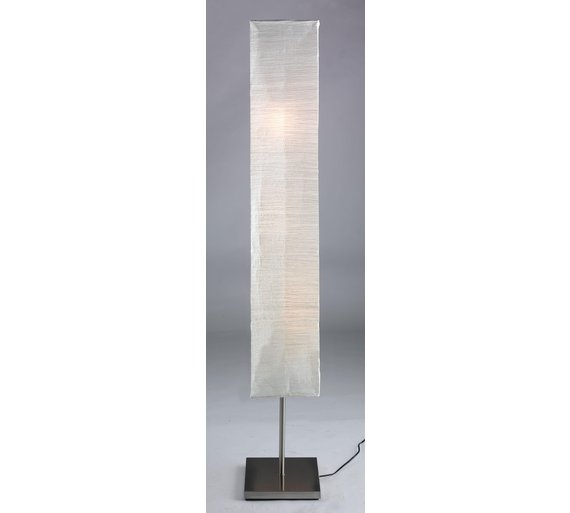 Buy HOME Square Paper Shade Floor Lamp Silver at Argos.co.uk Your