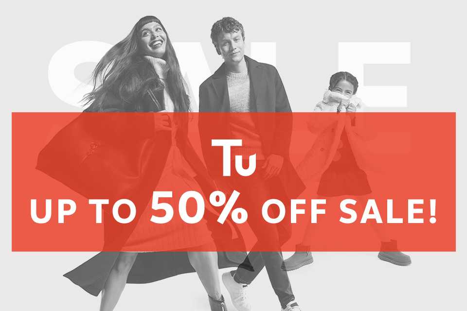 Tu clothing clearance. Up to 50% off selected lines.