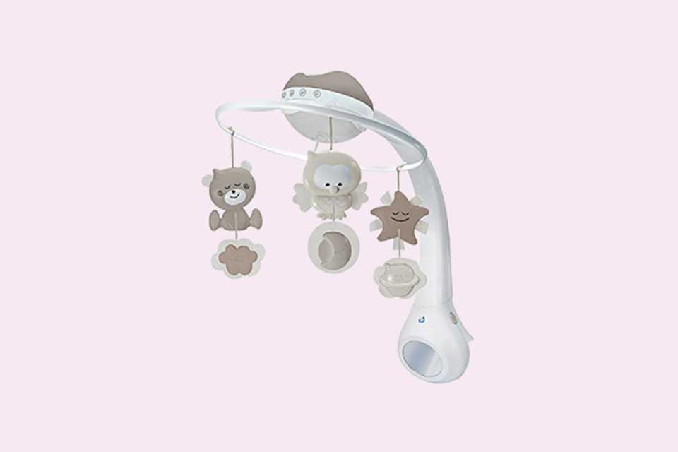 Cot toys and baby mobiles.