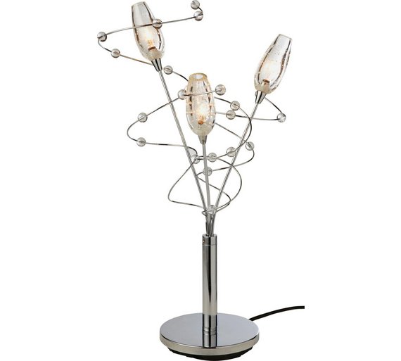 Buy HOME Belize 3 Light Table Lamp Clear at Argos.co.uk Your Online