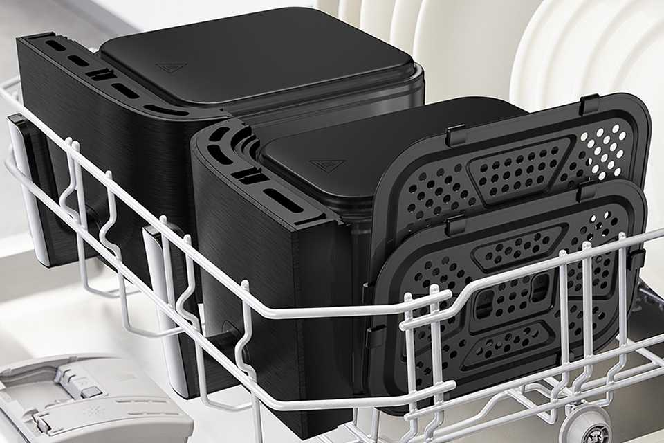 Tefal Easy Fry Dual XXL EY9428G0 11L Air Fryer - Black.