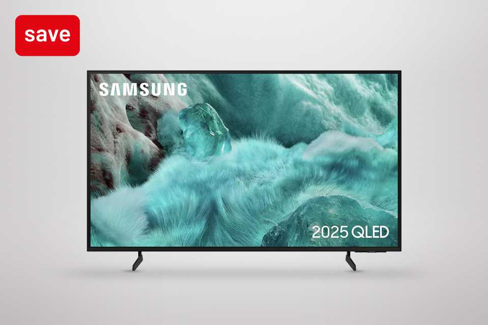 Save 10% on selected Samsung QLED TVs with code QLED10.