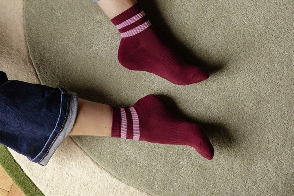 Habitat Archive Abstract Circle Wool Cut Pile Rug-120x120cm.