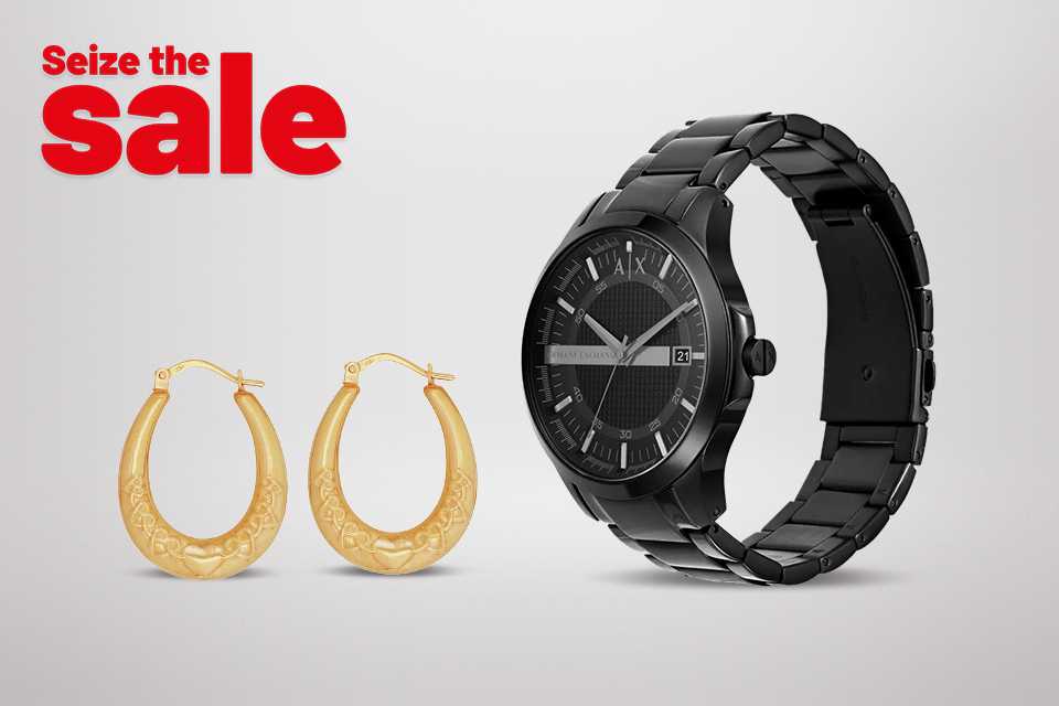 Seize the sale. Save up to 50% on selected jewellery and watches. Treat yourself or someone special.