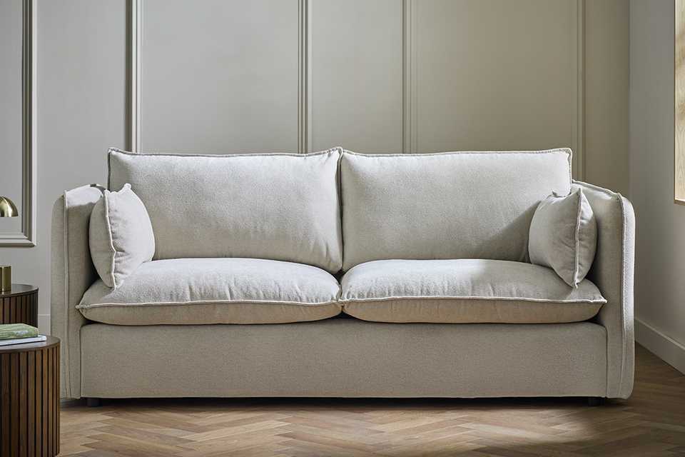 Habitat Willow Fabric 3 Seater Sofa - Natural.