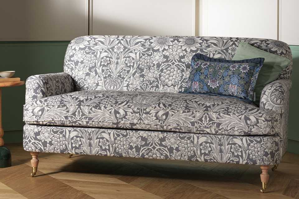 Habitat x Morris & Co. Merton Sunflower Fabric 2 Seater Sofa.