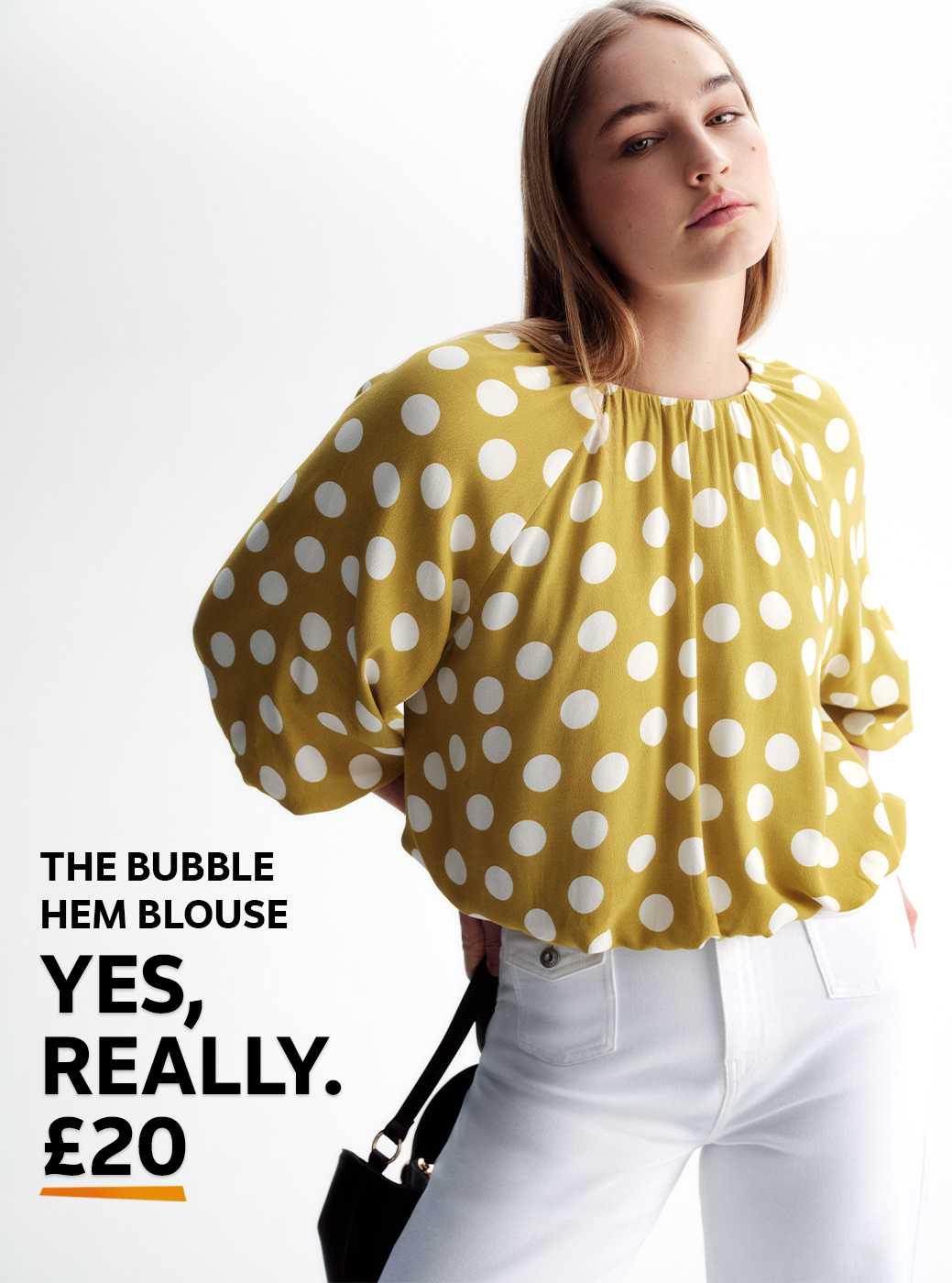 The bubble hem blouse. Yes, really. £20.