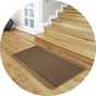 Kilkis Textured Brown Cut Pile Rug - 67x100cm.